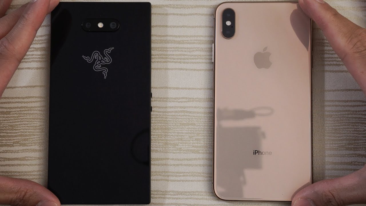 Razer Phone 2 vs iPhone XS Max - Speed Test! Can the new Razer slice an Apple?! 🔪🍎