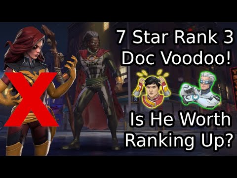 7 Star Rank 3 Doctor Voodoo Gameplay! Is He Worth Pickin? Marvel Contest Of Champions
