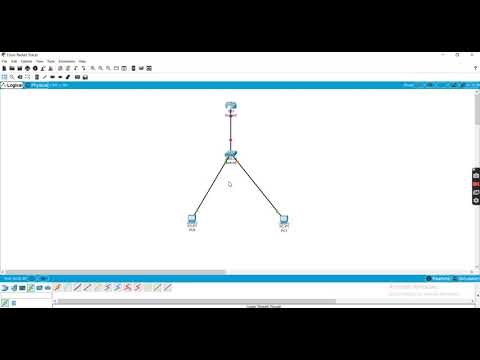 Connecting 1 Router, 1 Switch & 2 PCs using simulation tool (CISCO PACKET TRACER)