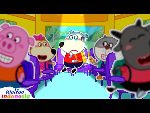 Roda Wolfoo Pertama Kali di Bus Sekolah - Wolfoo Hari Pertama Sekolah | @wolfooindonesia