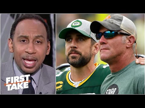 斯蒂芬-A.不關心佈雷特-法夫爾對阿倫-羅傑斯在綠灣的未來有什麼看法。 (Stephen A. doesn't care about what Brett Favre has to say about Aaron Rodgers' future in Green Bay)