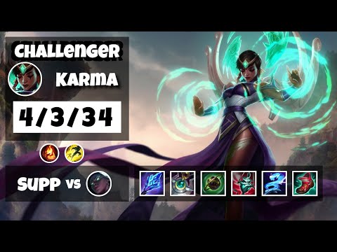 Karma Challenger Gameplay S11 Replay 11.6 Support (4/3/34) - TURKISH