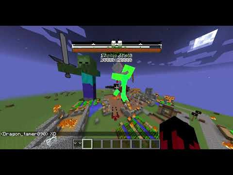 Skeleton Titan Vs Zombie Titan Vs Spider Titan Vs Zombie Pigman Titan (Crashed sorry)