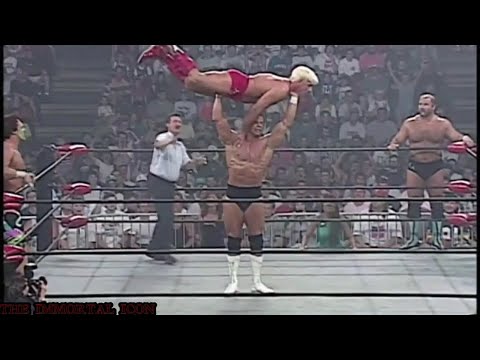 Sting and Lex Luger vs Ric Flair and Arn Anderson:Wcw Tag Team Titles Part 1