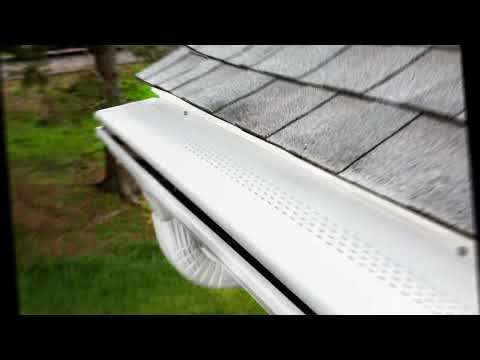 Brown Roofing Installs Gutter Shutter -  Before and After Photos