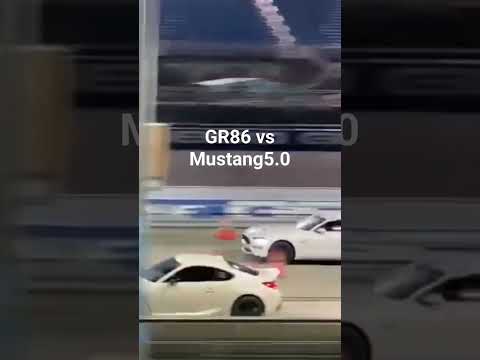 Thumbnail for GR86 vs Mustang 5.0 #86 #toyotagr86 #toyota#shorts #Mustang #gr86 #toyota86 #race#mustanggt#dragrace by Toyota, Toyota GR86