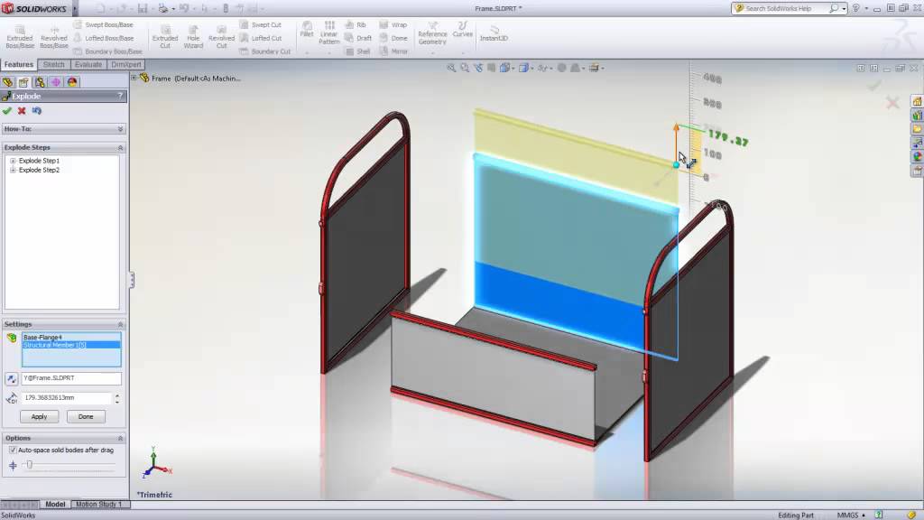 SOLIDWORKS What's New 2012 Section 03: Exploded Views for Multibody Parts