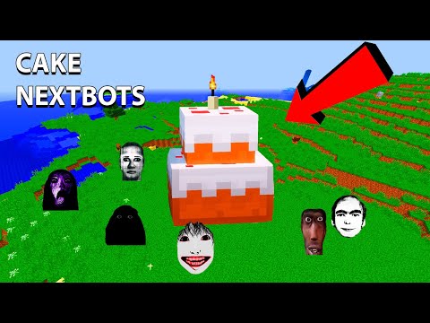 SURVIVAL CAKE HOUSE WITH 100 NEXTBOTS PART 2 in Minecraft - Gameplay - Coffin Meme