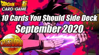 10 Cards You Should Side Deck - September 2020 Format - Dragon Ball Super Card Game
