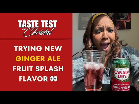 Trying Canada Dry Fruit Splash 🤔😋 #TasteTest #GingerAle #ReactionVids #Funny