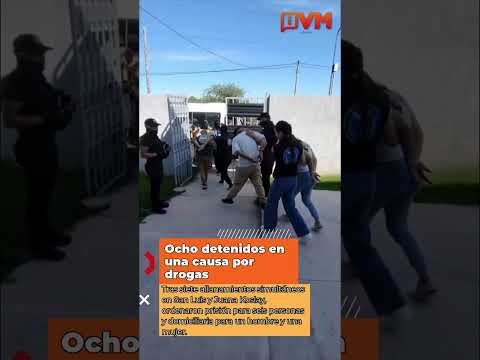 🚔 San Luis: seis detenidos y dos con prisión domiciliaria en una causa por drogas