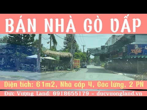 Bán Gấp Nhà Phường 15 Quận Gò Vấp diện tích 61m2