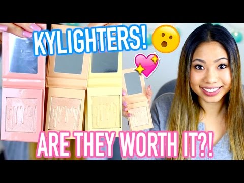 KYLIE COSMETICS KYLIGHTERS SWATCHES, COMPARISON & REVIEW! Video