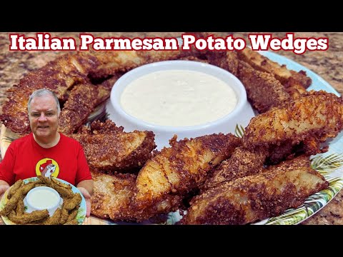 Italian Parmesan Potato Wedges - A Great Appetizer or Side Dish Full of Flavor!  