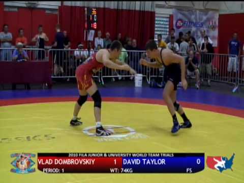 FILA JR Freestyle 74kg - Vlad Dombrovskiy vs. David Taylor