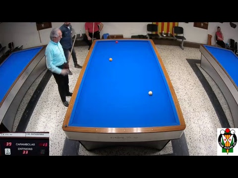 LLIGA CATALANA 3 BANDES 1a DIVISIO- C.B. VIC  vs C.B.MATADEPERA- R. GARCIA vs A. MARTIN