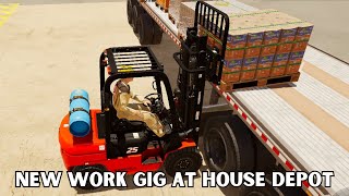 Forklift Simulator | New Job at House Depot - More work | Work Day 4