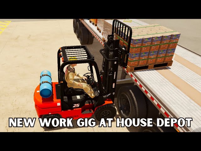 Forklift Simulator | New Job at House Depot - More work | Work Day 4