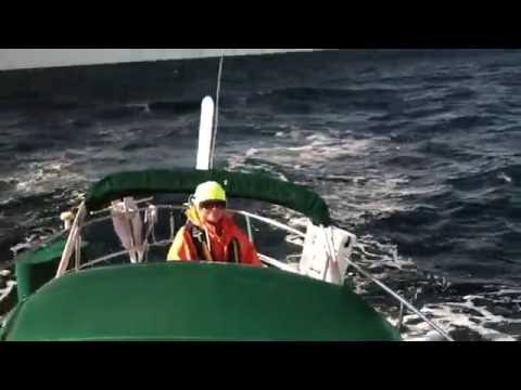 Vancouver Island west side, broad reaching, Pacific Seacraft 34