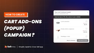 How to create a Cart add-ons (Pop up) campaign?