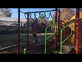 Little Girl Crosses The Monkey Bars In 2017