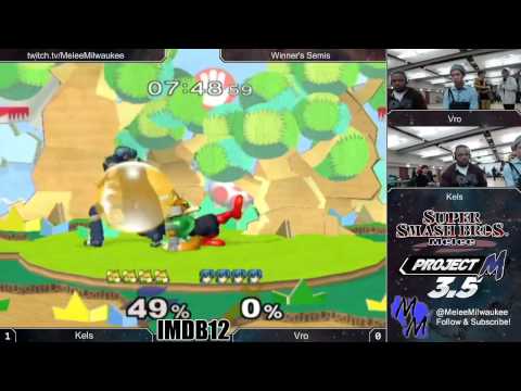 IMDB12 - Kels (Fox) vs Vro (Marth) - Melee Winner's Semis