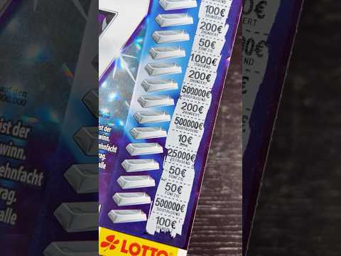 WON 500,000 euros!? Scratchcard experiment #shorts