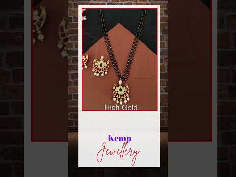 Kemp jewelry high gold polish fancy style party wear kemp de...