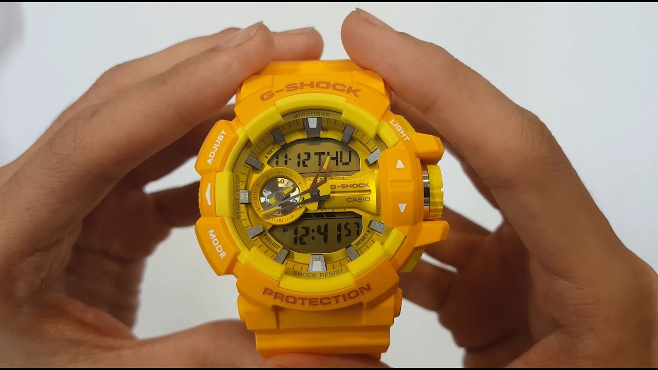 CASIO G-SHOCK WATCH GA-400A-9ADR UNBOXING