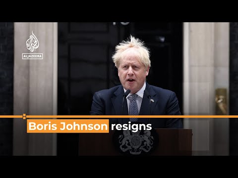 Boris Johnson resigns as UK prime minister