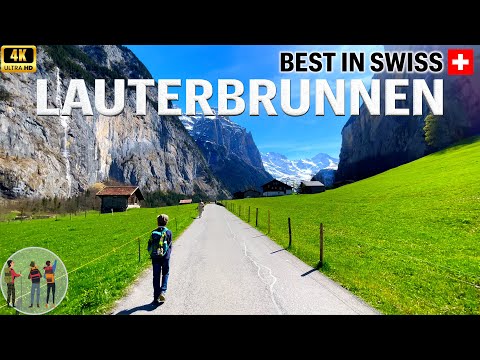 Amazing Walk in Lauterbrunnen Valley 🇨🇭 | Top Things To Do in Lauterbrunnen Switzerland