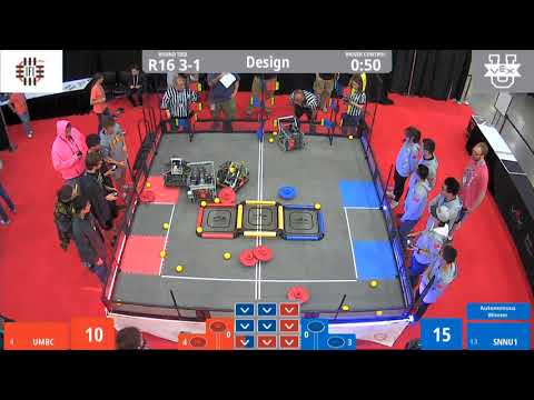 Vex U World's 2019- Design Division R16 3-1