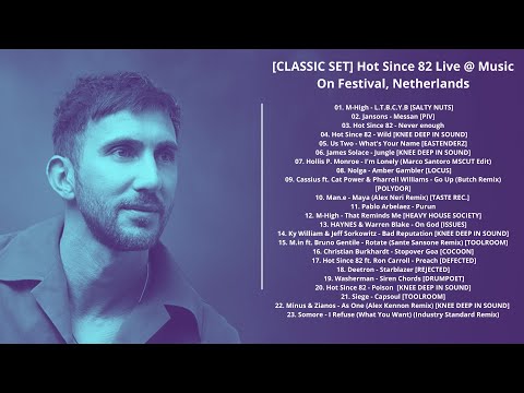 [CLASSIC SET] Hot Since 82 Live @ Music On Festival, Netherlands with tracklist