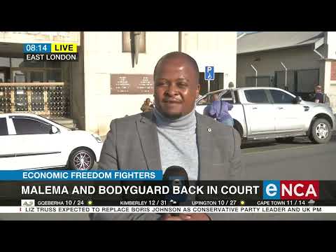 Malema and bodyguard back in court