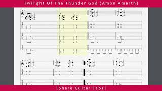 [Share Guitar Tabs] Twilight Of The Thunder God (Amon Amarth) HD 1080p