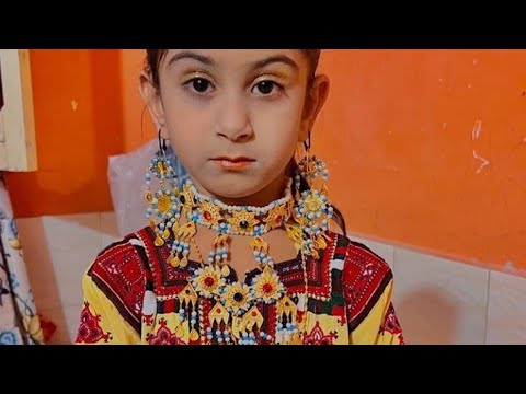 Banori jewellery || Mourth, Cholumb, Tasin, Tikla and chain. Balochi gold collection