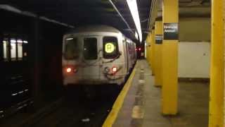 preview picture of video 'IND Queens Blvd Line: R46 R Train at Elmhurst Ave-Broadway (Manhattan Bound)'