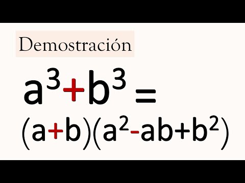 SUMA DE CUBOS. DEMOSTRACIÓN DE SU FACTORIZACIÓN. Álgebra Básica
