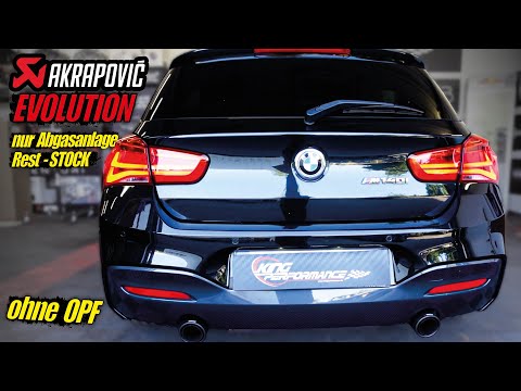 LEGAL AKRAPOVIC EVOLUTION Abgasanlage passend für BMW M140i OHNE OPF F20 F21 / Edelstahl