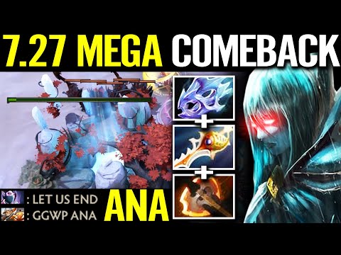 7.27 Best Megacreeps Comeback! 550% DMG CRIT Divine Rapier ANA PHANTOM ASSASIN Dota 2 Pro Gameplay