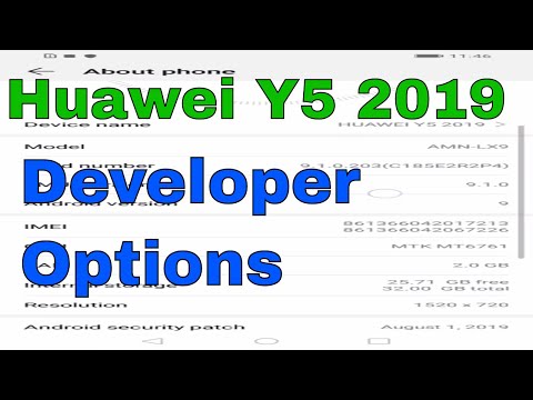 Huawei Y5 2019 Enable Developer Option