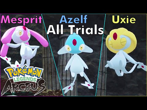 Pokemon Legends Arceus - Mesprit Uxie Azelf Trials - Nintendo Switch