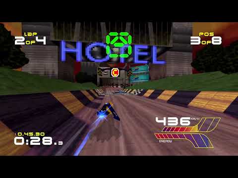 Wipeout 2097 Remastered with Ballisticng mod WTRP // Phenicia Map // Feisar