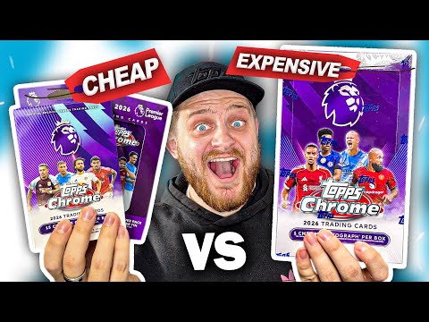 Günstiges vs. teures Topps Chrome Premier League Opening! (Einzelhandel vs. Hobby)