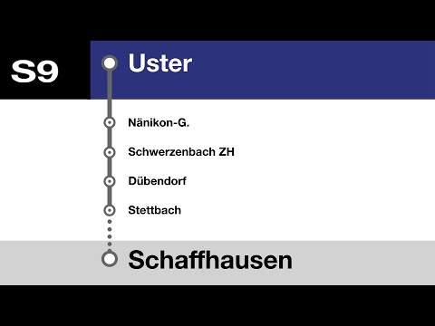 ZVV (SBB) Ansagen » S9 Uster — Rafz — Schaffhausen | SLBahnen
