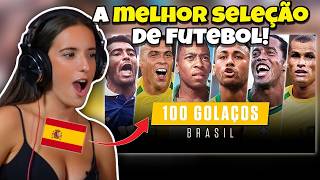 GRINGOS REAGEM A 100 GOLS INCRÍVEIS DA SELEÇÃO BRASILEIRA