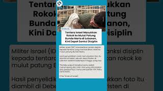 Tentara Israel Sengaja Masukkan Rokok ke Mulut Patung Bunda Maria, Tindakan Hina Agama Kristen