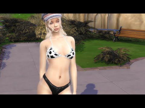 the sims 4 custom content download blonde female Katja Van Dijk by Bonita100 Game Video Preview