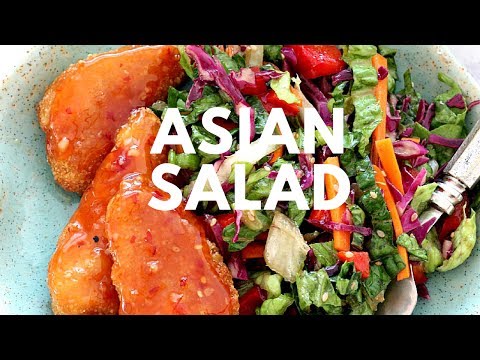 Asian Chopped Salad with Garlic Sesame Vinaigrette Recipe