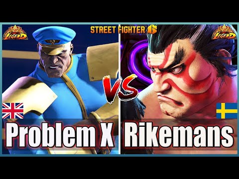 Street Fighter 6🔥Problem X (M Bison)  Vs  Rikemansbarnet (E-Honda)🔥Top Ranked Match🔥High Level Match
